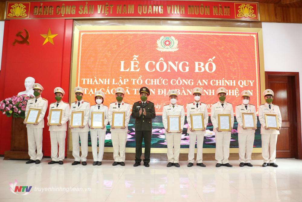 Công an Nghệ An: Công bố thành lập tổ chức Công an chính quy tại các xã trên địa bàn tỉnh