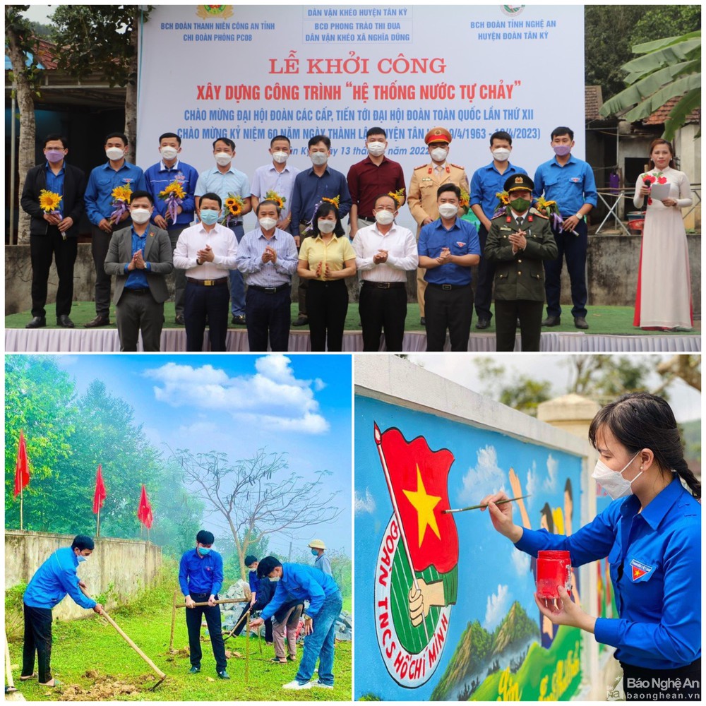 Tuổi trẻ Nghệ An đồng loạt ra quân hưởng ứng ngày cao điểm xây dựng nông thôn mới