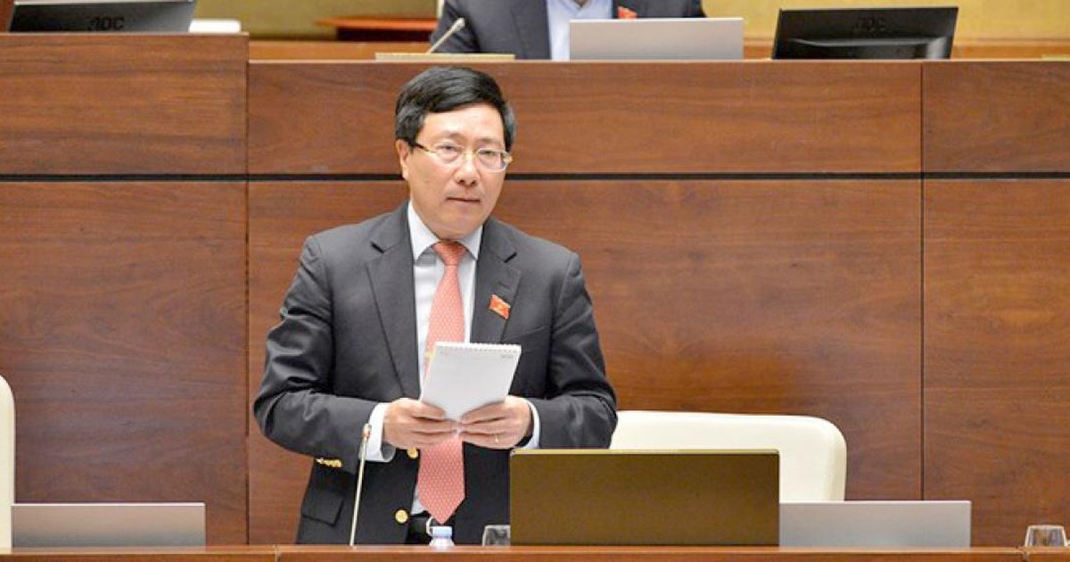 Hôm nay, Phó Thủ tướng Phạm Bình Minh trả lời chất vấn của đại biểu Quốc hội