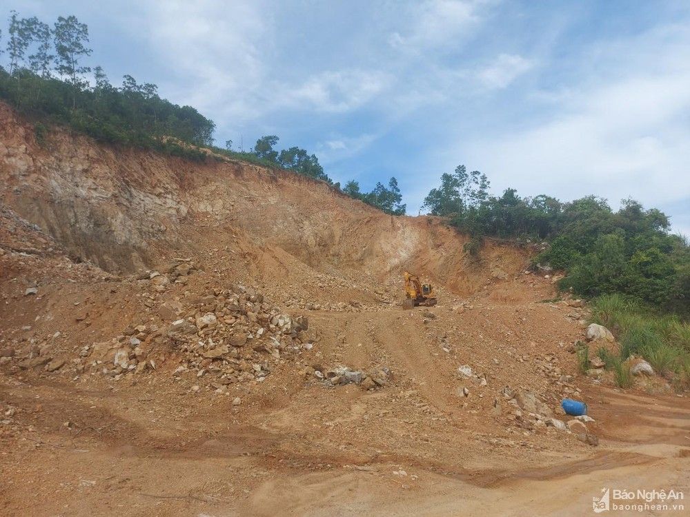 Vụ khai thác khoáng sản trái phép ở Quỳnh Lưu: Đã xử phạt gần 1 tỷ đồng