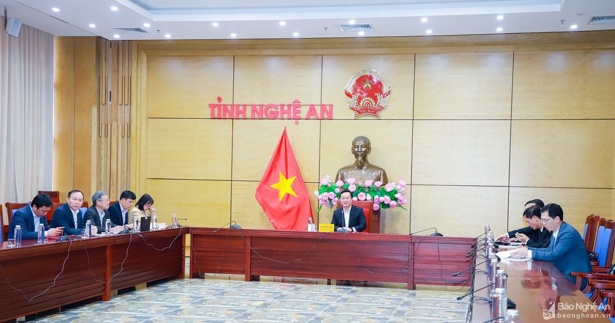 Chủ tịch UBND tỉnh Nghệ An làm việc với lãnh đạo Ngân hàng Thế giới tại Việt Nam