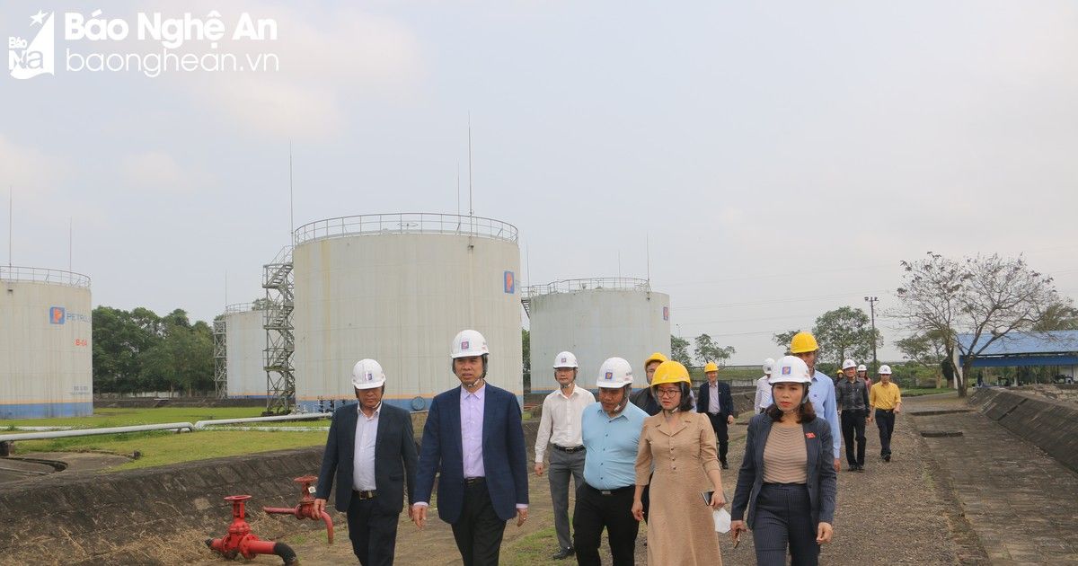 Đoàn ĐBQH tỉnh giám sát việc thực hiện chính sách pháp luật về phát triển năng lượng tại Công ty Xăng dầu Nghệ An