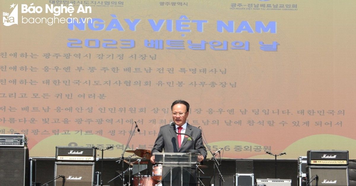 Lãnh đạo tỉnh Nghệ An dự chương trình Ngày Việt Nam tại Hàn Quốc