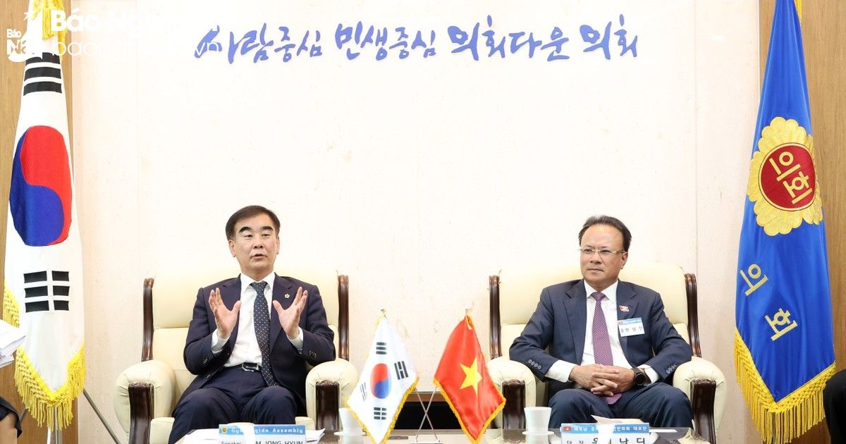 Lãnh đạo tỉnh Nghệ An làm việc với tỉnh Gyeonggi (Hàn Quốc)