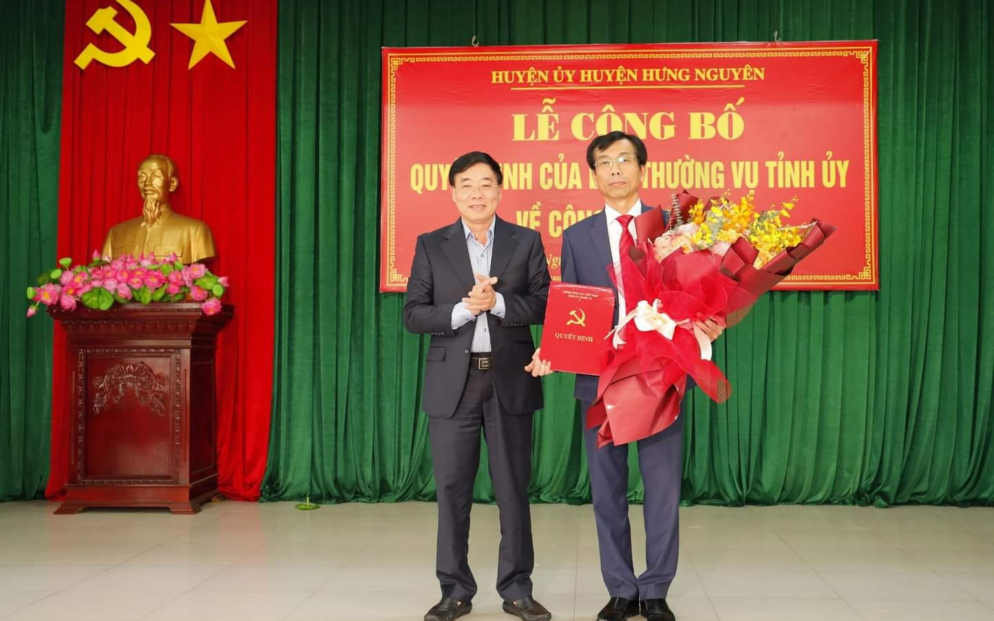 Hưng Nguyên có tân Phó Bí thư Thường trực Huyện uỷ