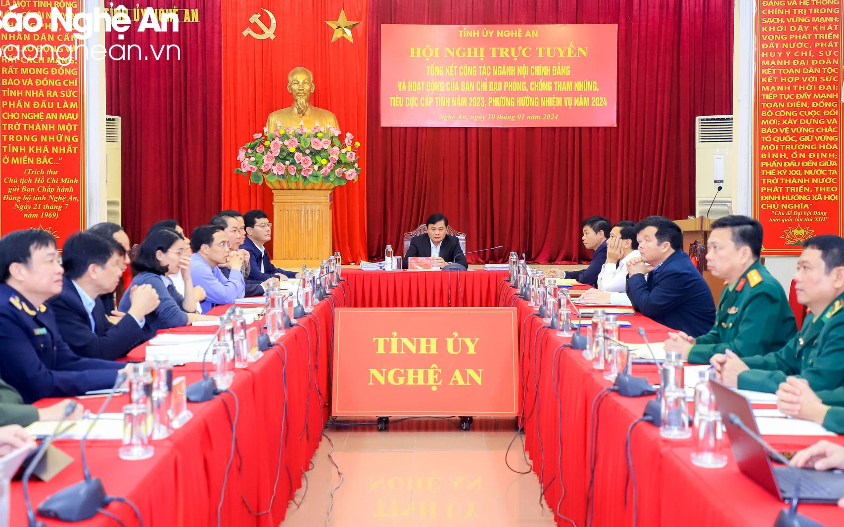 Ngành Nội chính Đảng triển khai phương hướng, nhiệm vụ công tác nội chính, phòng, chống tham nhũng, tiêu cực năm 2024