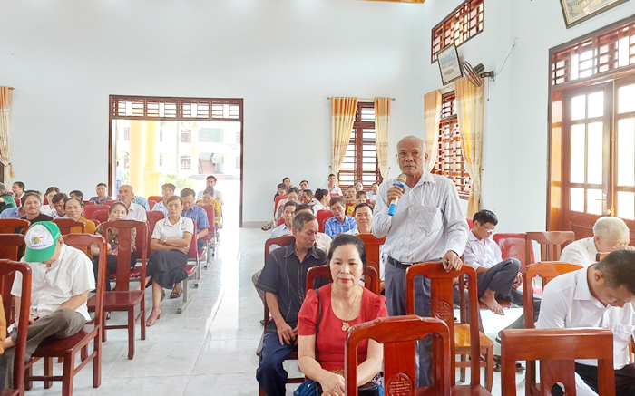 Phó Chủ tịch UBND tỉnh Bùi Đình Long tiếp xúc cử tri tại xã Nghi Mỹ, huyện Nghi Lộc