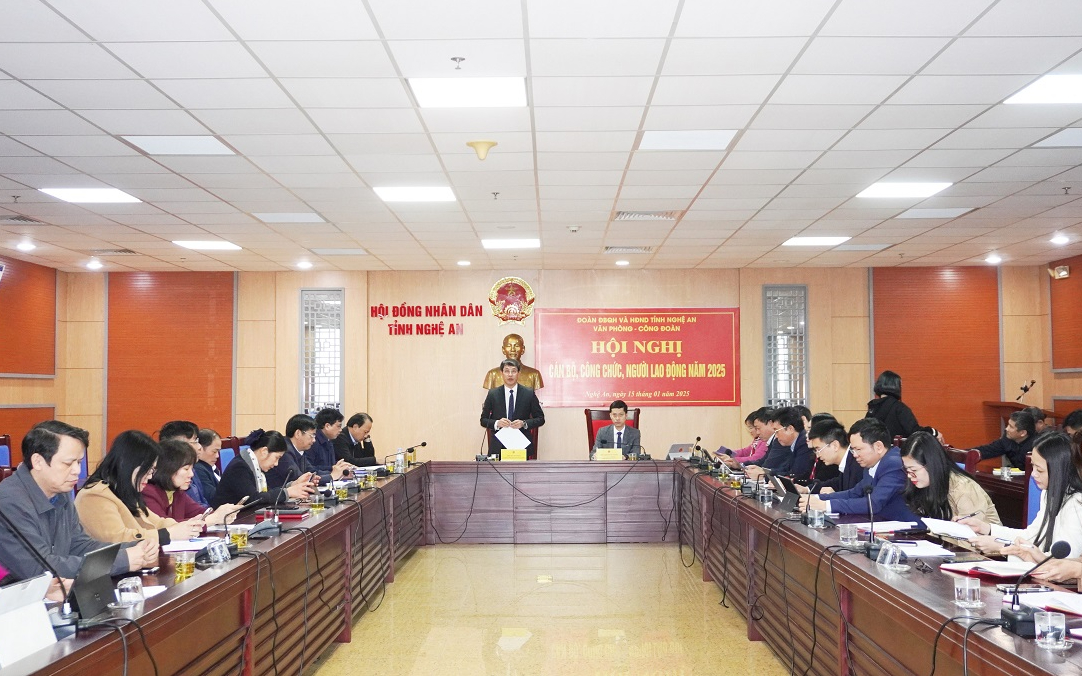 Hội nghị cán bộ, công chức và người lao động cơ quan Văn phòng Đoàn ĐBQH và HĐND tỉnh năm 2025