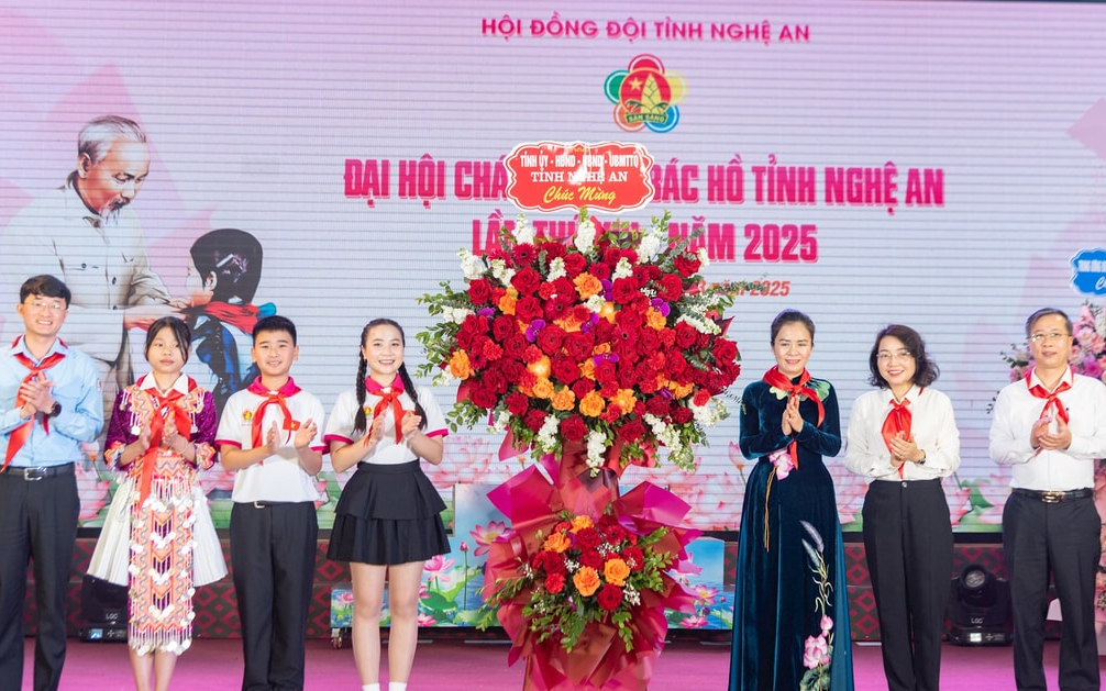55 thiếu nhi được tuyên dương tại Đại hội Cháu ngoan Bác Hồ tỉnh Nghệ An lần thứ XIII năm 2025