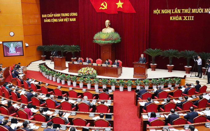 Thông cáo báo chí về ngày làm việc thứ nhất của Hội nghị Trung ương 11, khóa XIII