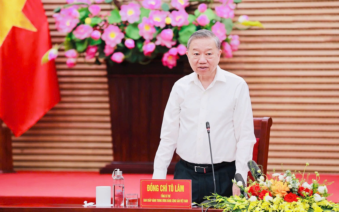 Tổng Bí thư Tô Lâm làm việc với Ban Thường vụ Tỉnh uỷ Nghệ An