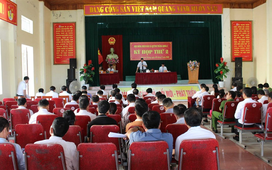 Kỳ họp thứ 2, HĐND xã Quỳnh Thắng (Nghệ An) khóa I thông qua nhiều nội dung quan trọng