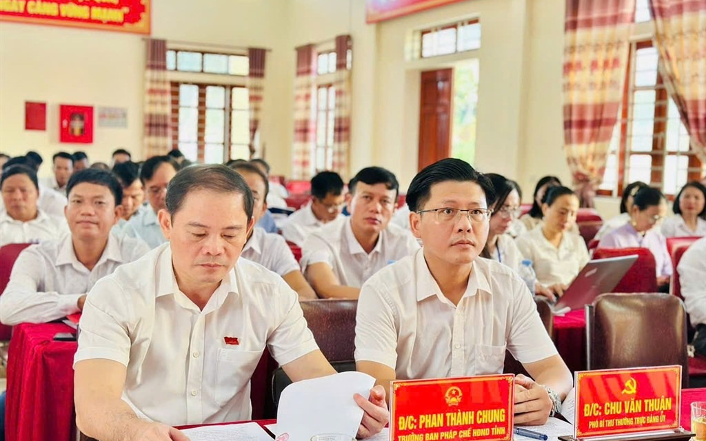 Hội đồng nhân dân xã Nghĩa Hành nhiệm kỳ 2021 - 2026 khai mạc kỳ họp thường lệ (kỳ họp thứ 2) để quyết định các nội dung công việc theo thẩm quyền.
