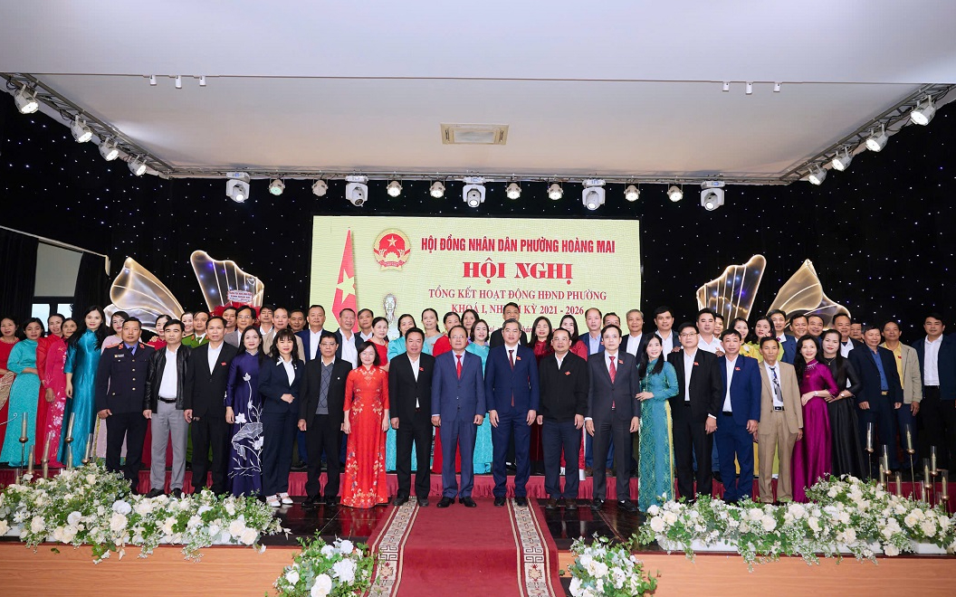 Phó Chủ tịch Thường trực HĐND tỉnh và Phó trưởng Đoàn đại biểu Quốc hội tỉnh dự Hội nghị tổng kết hoạt động nhiệm kỳ 2021 - 2026 của HĐND phường Hoàng Mai