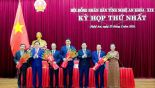 Nghệ An bầu các chức danh lãnh đạo chủ chốt HĐND và UBND tỉnh nhiệm kỳ mới