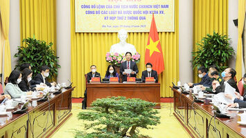 Họp báo công bố Lệnh của Chủ tịch Nước 2 luật vừa được Quốc hội thông qua