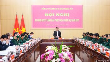 Đảng ủy Quân sự tỉnh Nghệ An ra Nghị quyết lãnh đạo thực hiện nhiệm vụ năm 2022
