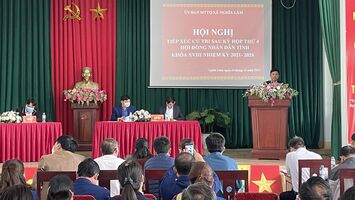 Đại biểu HĐND tỉnh Nghệ An tiếp xúc cử tri tại Nghĩa Đàn