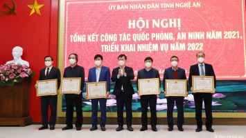 Tỉnh Nghệ An tổng kết công tác quốc phòng, an ninh năm 2021