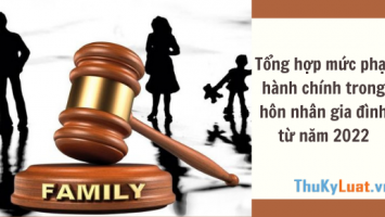 Tổng hợp mức phạt hành chính trong hôn nhân gia đình từ năm 2022