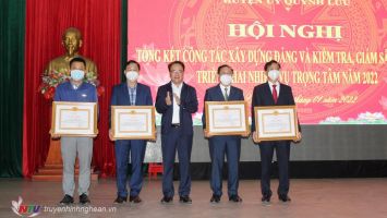 Phó Chủ tịch Thường trực HĐND tỉnh chỉ đạo triển khai công tác xây dựng Đảng huyện Quỳnh Lưu năm 2022