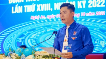 Đồng chí Lê Văn Lương tái cử chức vụ Bí thư Tỉnh đoàn Nghệ An khóa XVIII, nhiệm kỳ 2022 - 2027