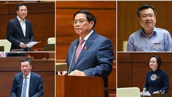 Thủ tướng cùng 4 trưởng ngành trả lời chất vấn tại Kỳ họp thứ tư, Quốc hội khóa XV