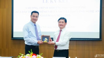 UBND tỉnh Nghệ An và Đài Truyền hình Việt Nam ký kết Chương trình hợp tác truyền thông giai đoạn 2022 - 2025
