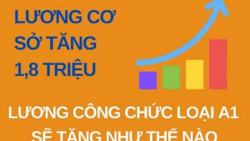 Tăng lương cơ sở lên 1,8 triệu, lương công chức loại A1 sẽ tăng như thế nào?