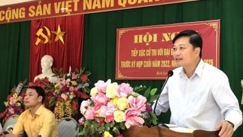 Đại biểu HĐND tỉnh tiếp xúc cử tri huyện Anh Sơn