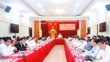 Ban Chấp hành Đảng bộ tỉnh tổ chức Hội nghị lần thứ 10