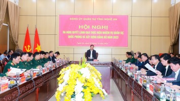 Đảng ủy Quân sự tỉnh Nghệ An ra Nghị quyết lãnh đạo thực hiện nhiệm vụ năm 2023