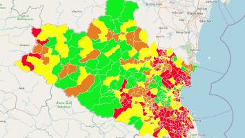 167 xã, phường ở Nghệ An thuộc vùng đỏ
