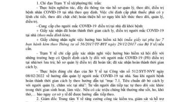 Hướng dẫn cấp giấy cho người mắc Covid-19 hưởng bảo hiểm xã hội