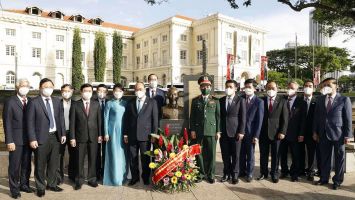 Hình ảnh hoạt động của Bí thư Tỉnh ủy tham gia Đoàn đại biểu cấp cao Việt Nam thăm Singapore