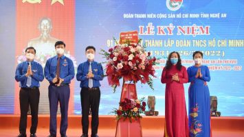 Nghệ An tổ chức Lễ kỷ niệm 91 năm Ngày thành lập Đoàn TNCS Hồ Chí Minh