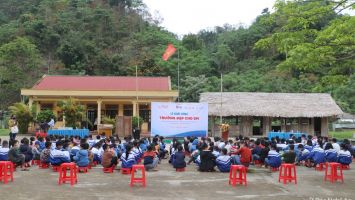 Khởi công công trình ‘Trường đẹp cho em' tại Thông Thụ (Quế Phong)