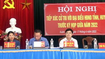 Đại biểu HĐND tỉnh tiếp xúc cử tri tại cụm Xuân Lâm, huyện Thanh Chương