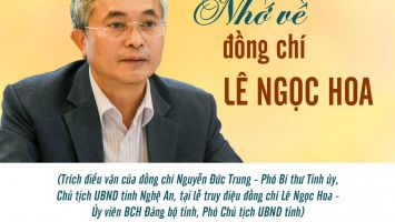 Nhớ về đồng chí Lê Ngọc Hoa