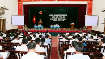 Hội đồng nhân dân huyện Tương Dương khai mạc kỳ họp thứ 6