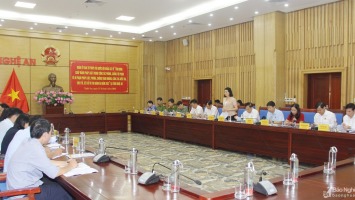 Đoàn công tác của Ủy ban Tư pháp của Quốc hội làm việc tại tỉnh Nghệ An