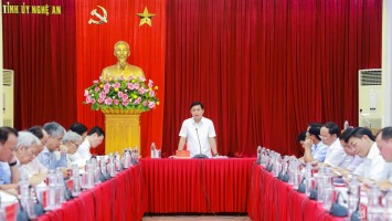 Tổ tư vấn kinh tế - xã hội góp ý xây dựng báo cáo tổng kết 10 năm thực hiện Nghị quyết 26 của Bộ Chính trị về Nghệ An