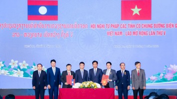 Hội nghị Tư pháp các tỉnh có chung đường biên giới Việt Nam - Lào mở rộng lần thứ V tại Nghệ An