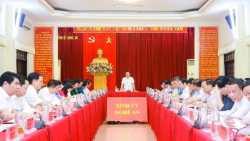 Ban Chấp hành Đảng bộ tỉnh Nghệ An cho ý kiến báo cáo tổng kết 10 năm thực hiện Nghị quyết số 26 của Bộ Chính trị