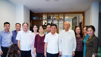 Lãnh đạo tỉnh Nghệ An thăm nguyên Bí thư Tỉnh ủy Nghệ Tĩnh Nguyễn Kỳ Cẩm