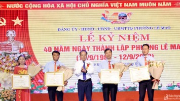Phường Lê Mao (TP. Vinh) kỷ niệm 40 năm ngày thành lập phường