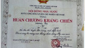 Trả lời cử tri Nguyễn Đình Hứa, xóm Trọng Cánh, xã Yên Hợp, huyện Quỳ Hợp đề nghị hướng dẫn thủ tục đổi huân, huy chương