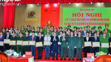 Nghệ An có 4 tập thể, cá nhân được Bộ Công an biểu dương trong xây dựng công an phường điển hình, kiểu mẫu về an ninh, trật tự và văn minh đô thị