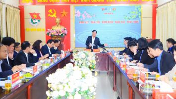 Bí thư Tỉnh ủy Thái Thanh Quý làm việc với Ban Thường vụ Tỉnh đoàn Nghệ An