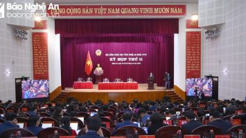 Sáng nay (28/2), HĐND tỉnh Nghệ An khóa XVIII, nhiệm kỳ 2021 - 2026 khai mạc kỳ họp thứ 12